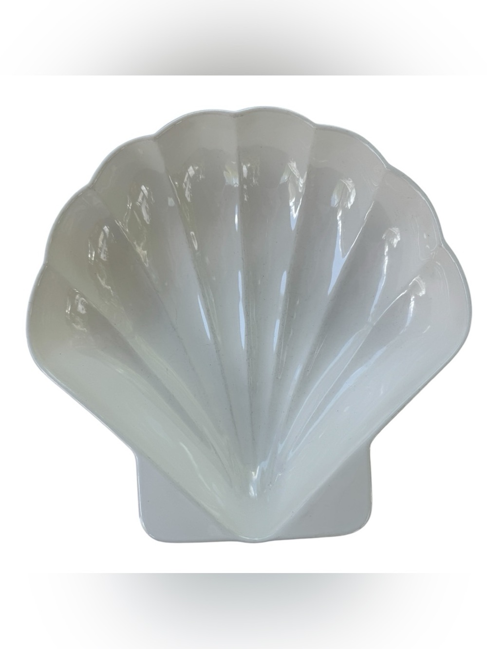 Vintage Pfaltzgraff Seashell Pottery Large Serving Dish 10.5" Cream